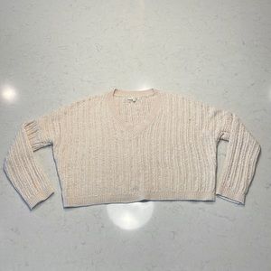 L.A. Hearts super soft V-neck cropped sweater(Womens medium)- like new condition